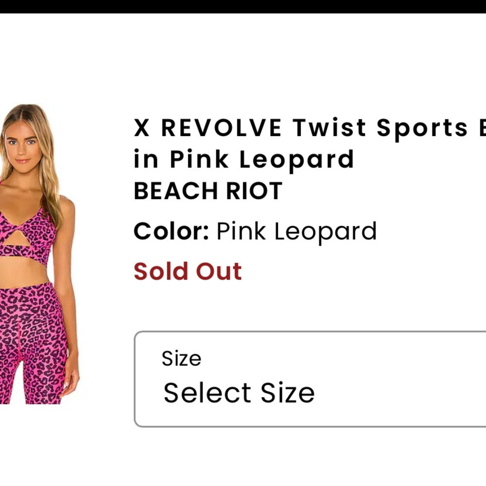 Beach Riot X Revolve Twist Sports Bra - Picture 5 of 5